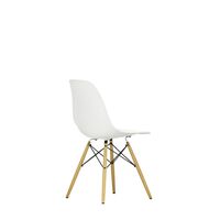 Eames Plastic DSW Dining Chair White/ Golden Maple