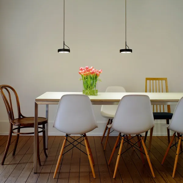 Eames Plastic DSW Dining Chair White/ Golden Maple
