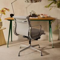 Aluminum EA 132 Office Chair With Swivel & Armrest Papyrus