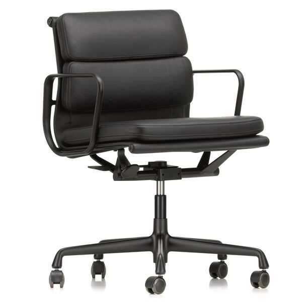 Soft Pad EA 217 Kontorsstol med Vridbar och Armstöd Nero