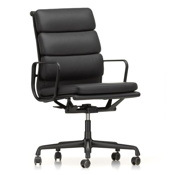 Soft Pad EA 219 Kontorsstol med Vridbar & Hög Rygg Nero