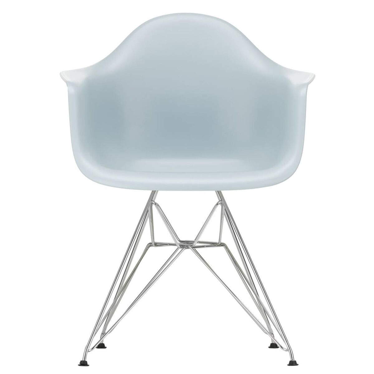 Eames Plastic RE DAR Dining Chair Ice Grey/ Chrome