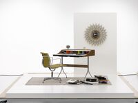 Home Desk Walnut/ Chrome