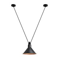 Lampe Gras N323 L Conic Pendel Sort/Kobber
