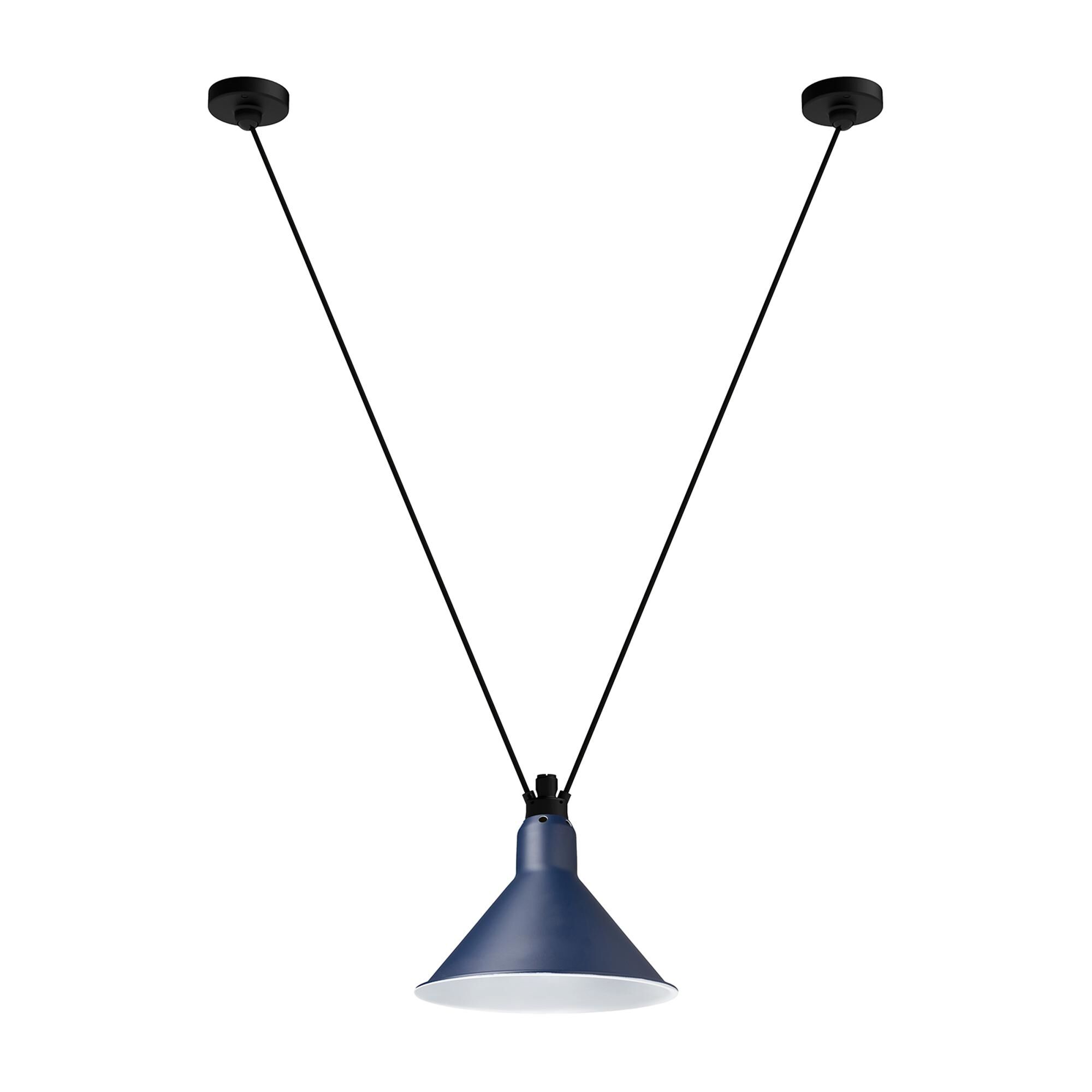 Lampe Gras N323 L Konisk Taklampa Svart/ Bl&aring;