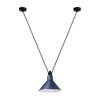 Lampe Gras N323 L Conic Taklampe Sort/ Blå