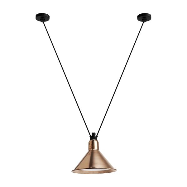 Lampe Gras N323 L Conic Taklampe Rå Kobber/ Hvit