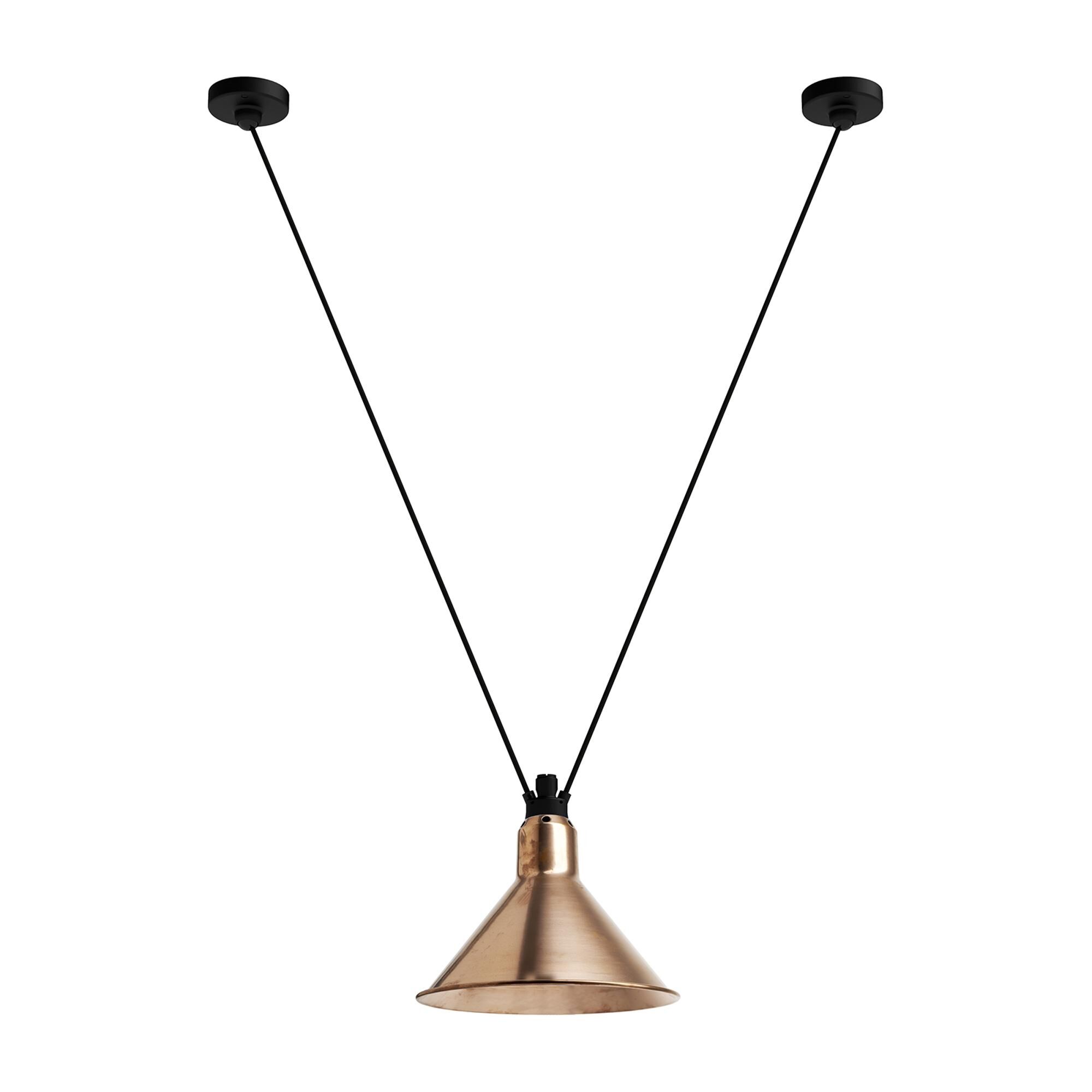 Lampe Gras N323 L Konisk Taklampa R&aring; Koppar