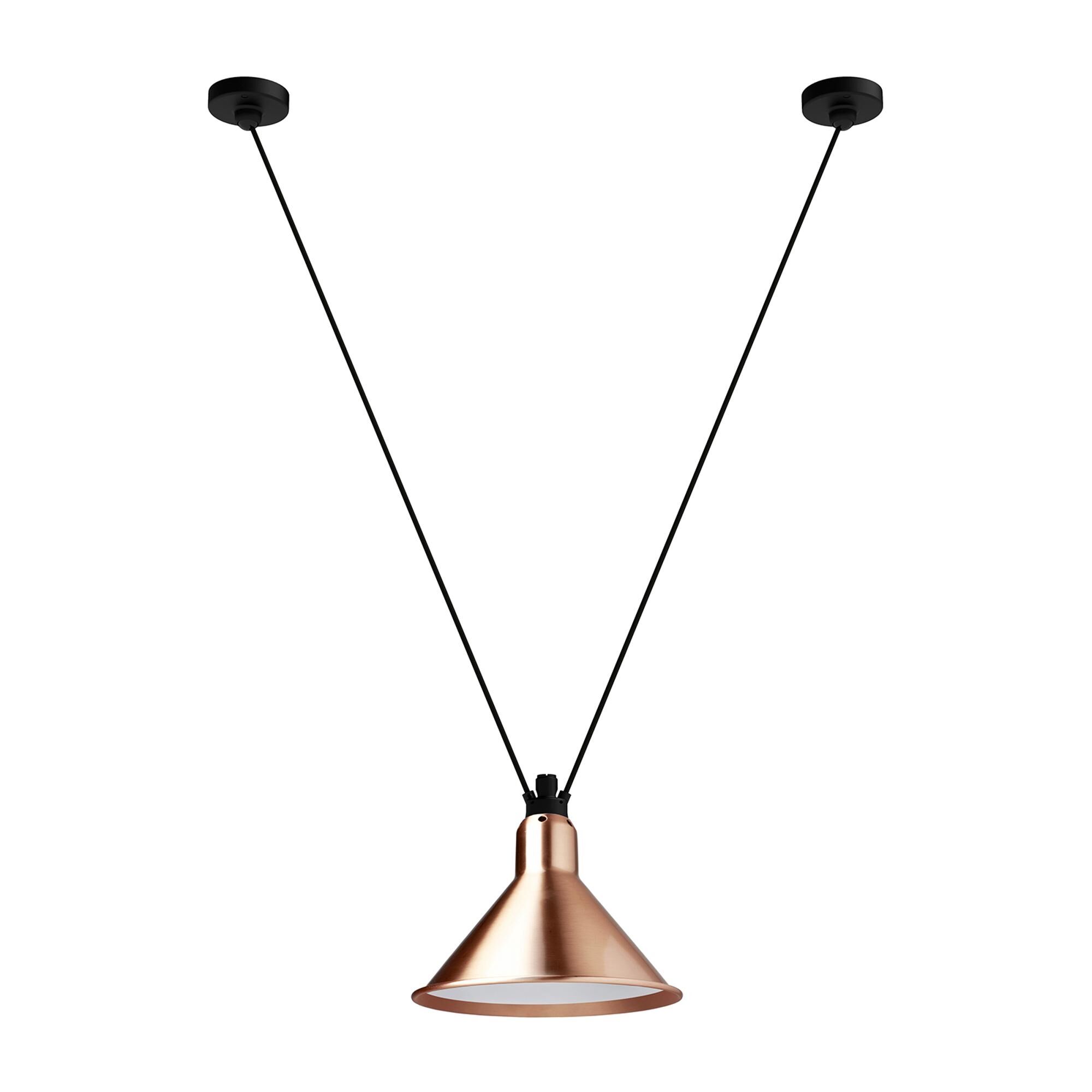 Lampe Gras N323 L Konisk Taklampa Koppar/Vit