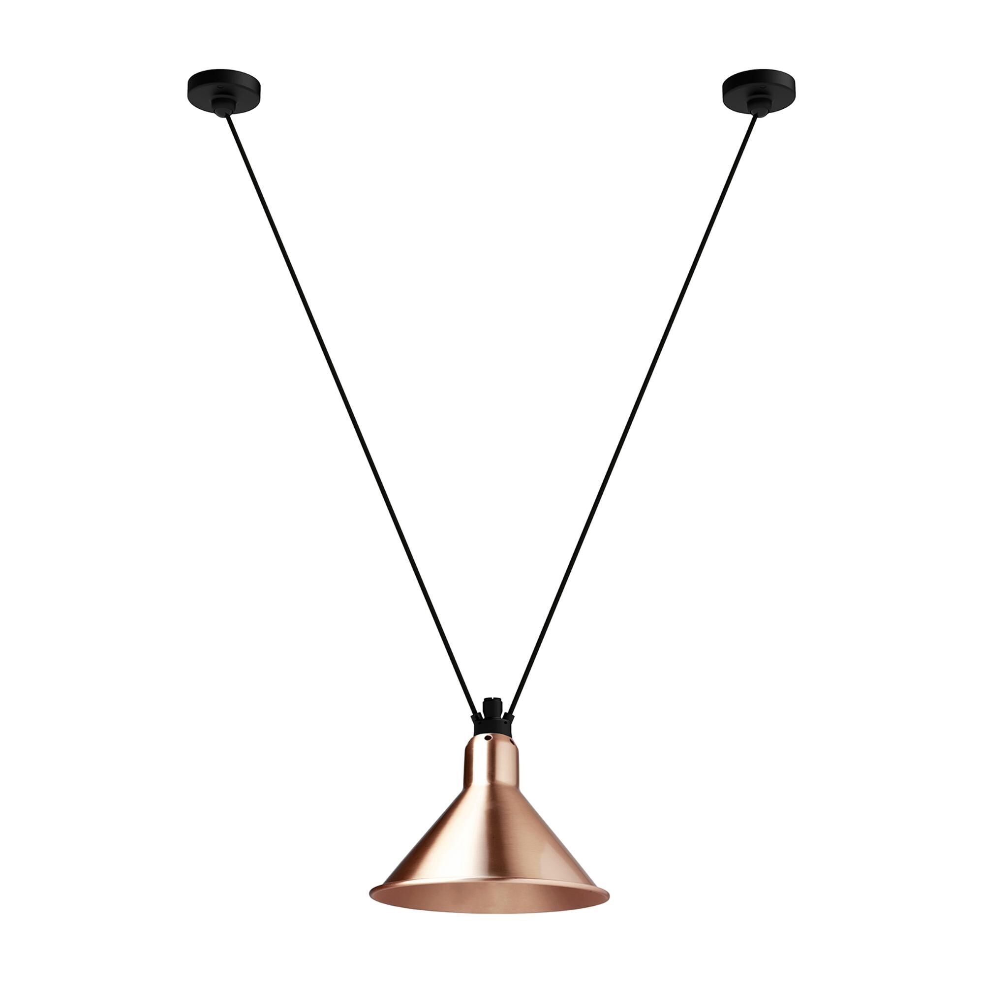 Lampe Gras N323 L Konisk Taklampa Koppar
