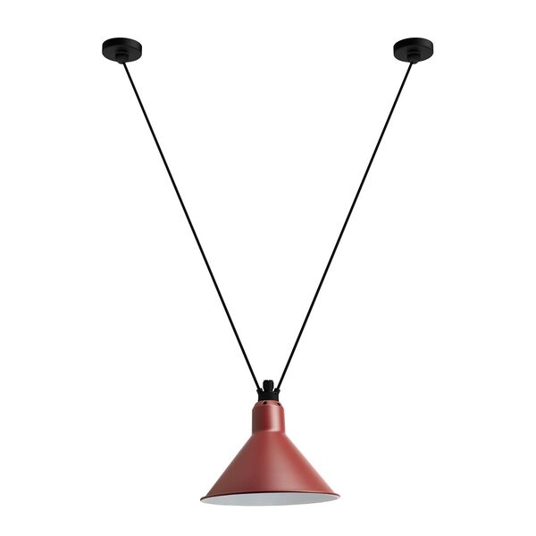 Lampe Gras N323 L Conic Lampa Wisząca Czarny/ Czerwony