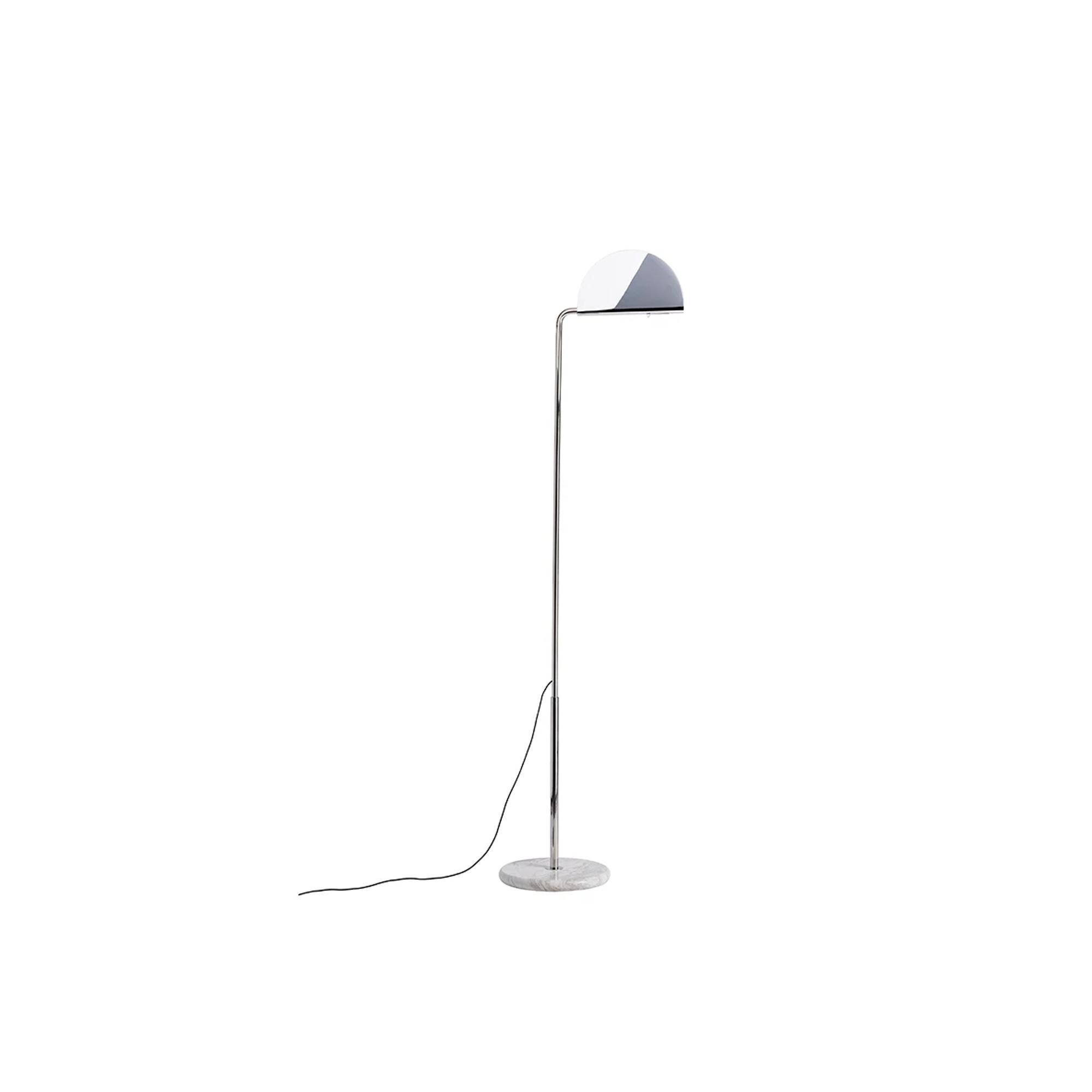 DCW&eacute;ditions Mezzaluna Golvlampa Krom