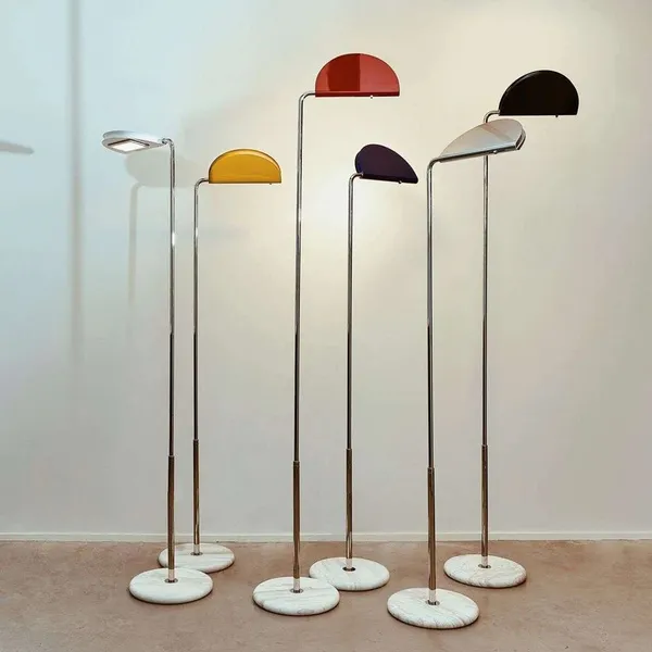 DCWéditions Mezzaluna Floor Lamp Chrome