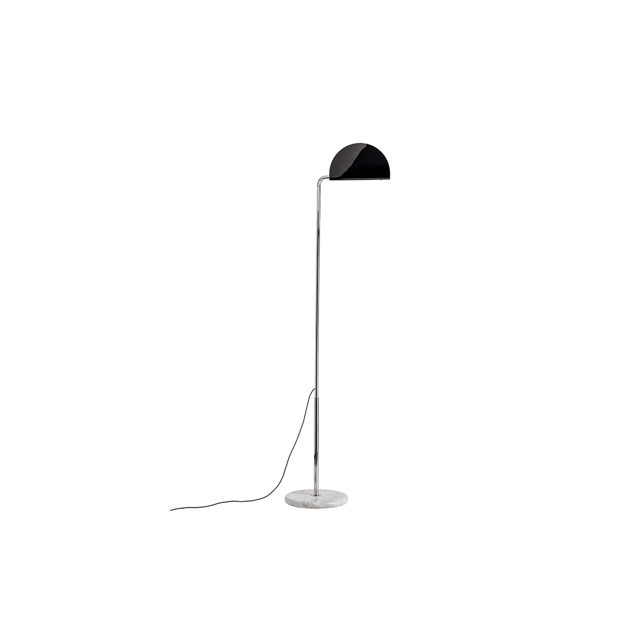 DCW&eacute;ditions Mezzaluna Golvlampa Krom/ Svart
