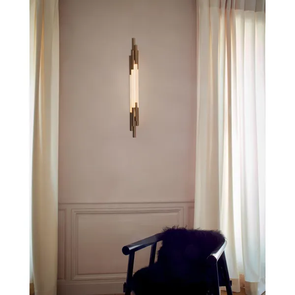 ORG Vegglampe 1050 Messing/Opal