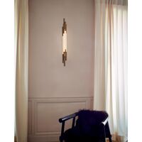ORG Vegglampe 1050 Messing/Opal