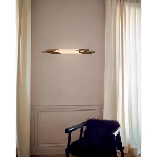 ORG Vegglampe 1050 Messing/Opal