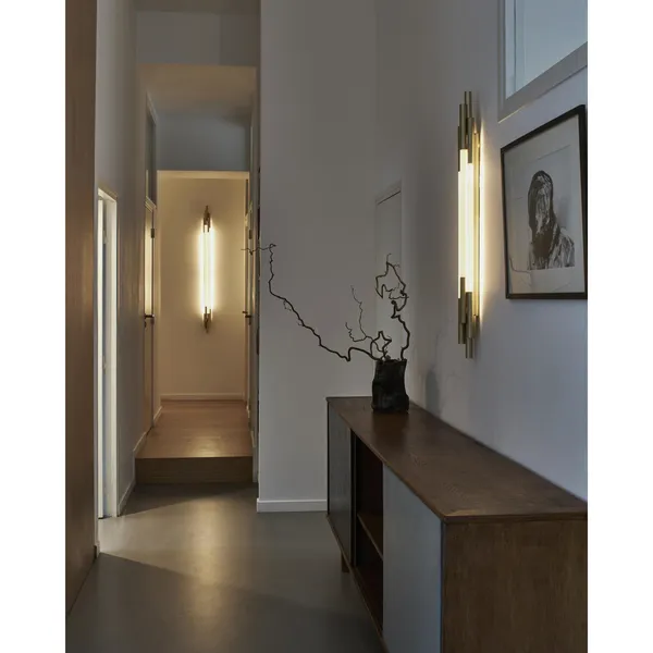 ORG Vegglampe 1050 Messing/Opal