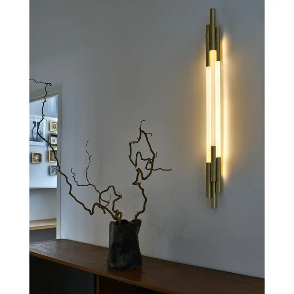 ORG Vegglampe 1050 Messing/Opal