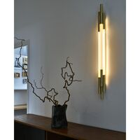ORG Vegglampe 1050 Messing/Opal