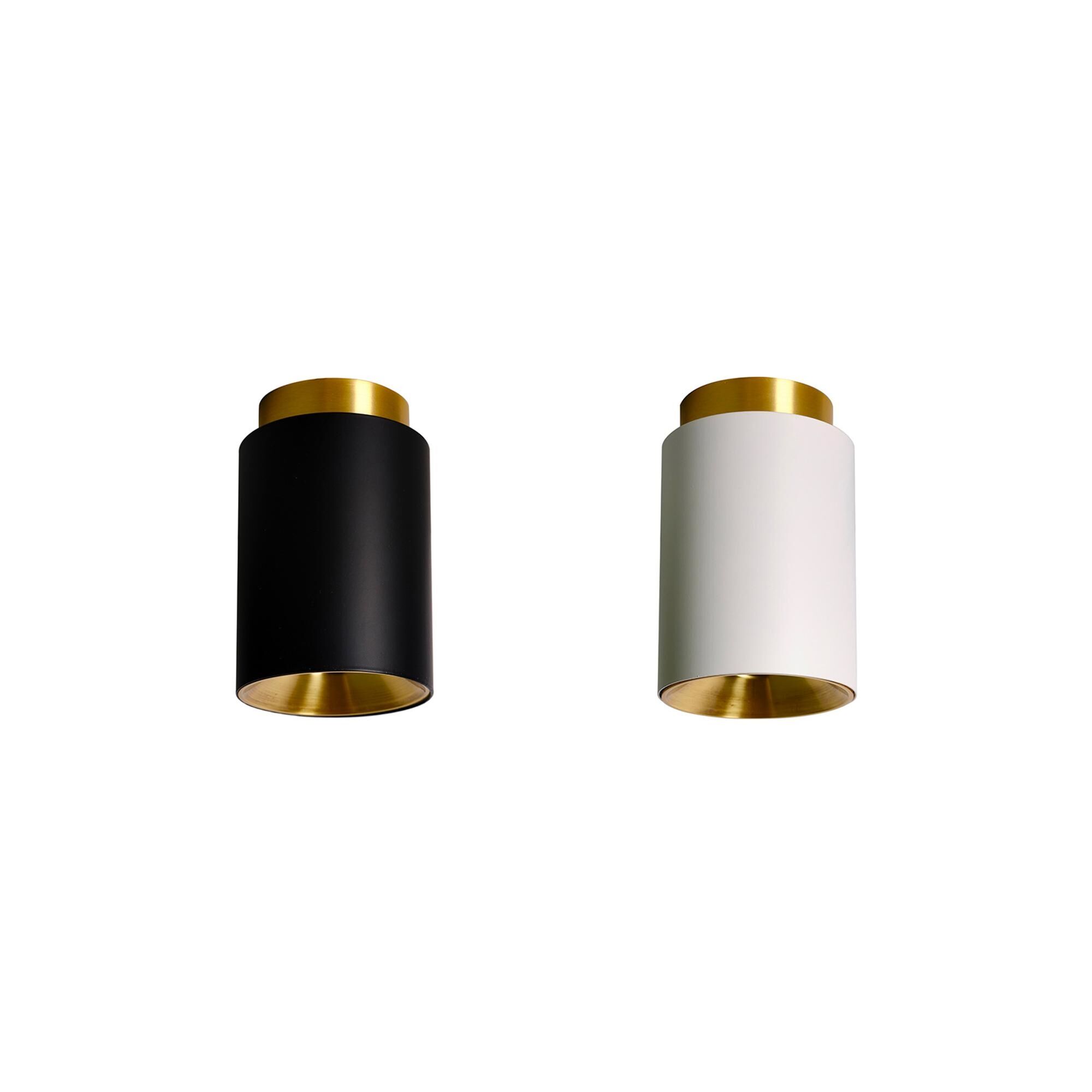 DCW&eacute;ditions Tobo C85 Duo Taklampa Svart/ Vit