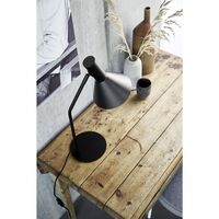 Schwarz Tischlampe Matt