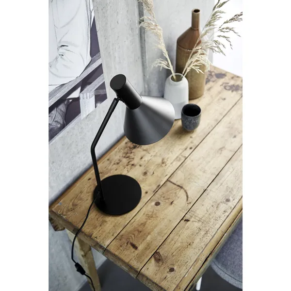 Schwarz Tischlampe Matt