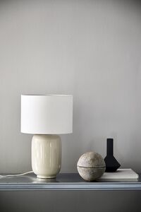 Cadiz Ceramic Table Lamp Cool Grey/Glossy