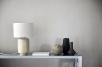 Cadiz Ceramic Table Lamp Cool Grey/Glossy