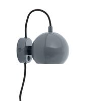 Ball Wall Lamp Glossy Steel Blue