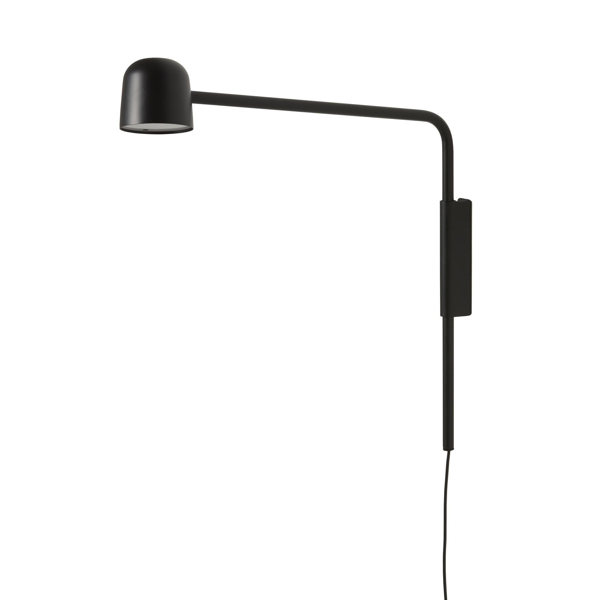 Satellit V&auml;gglampa Matt Svart