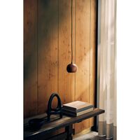 Taklampe Ø12 Valnøtt