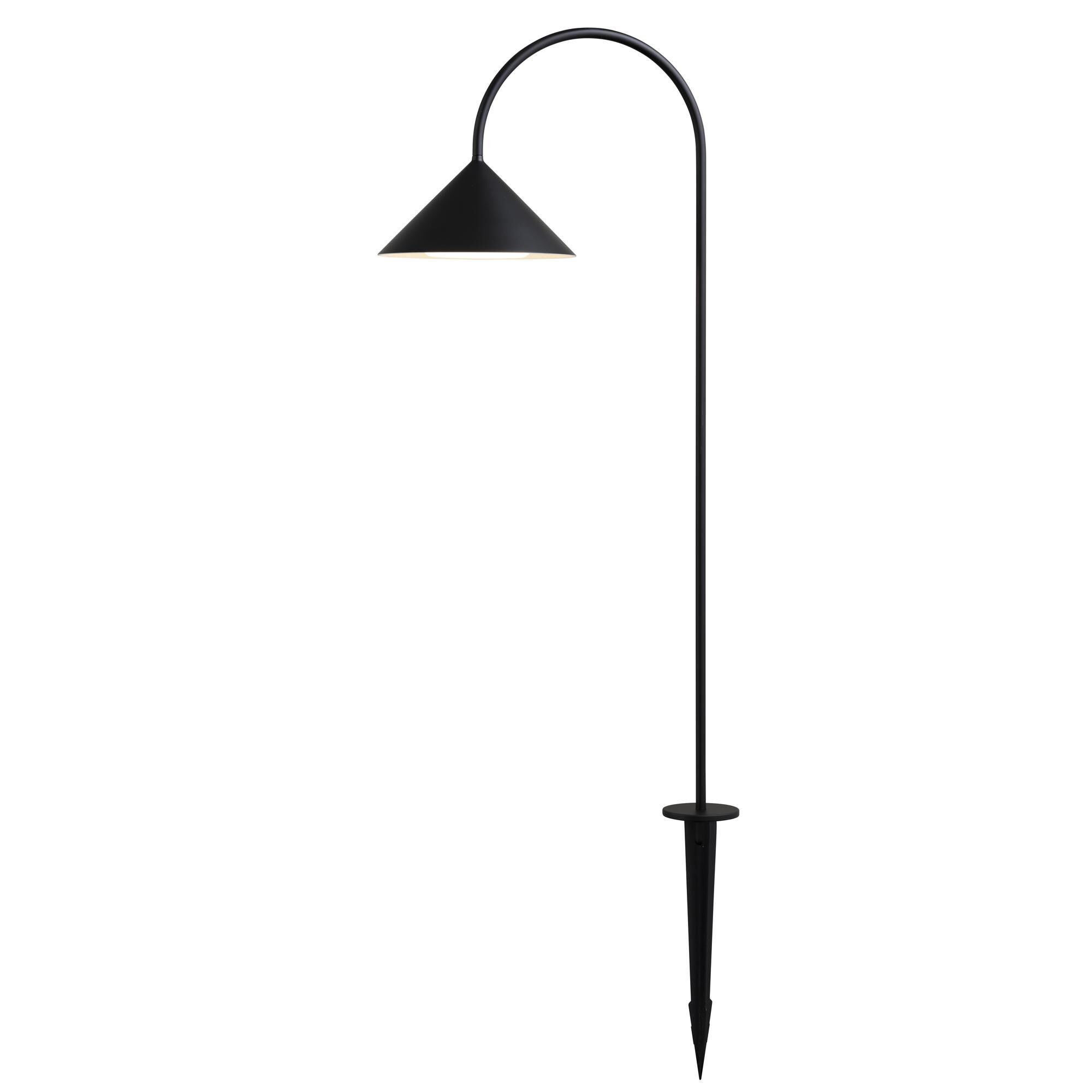 Grasp Lampe de Jardin avec Lance Noir Mat