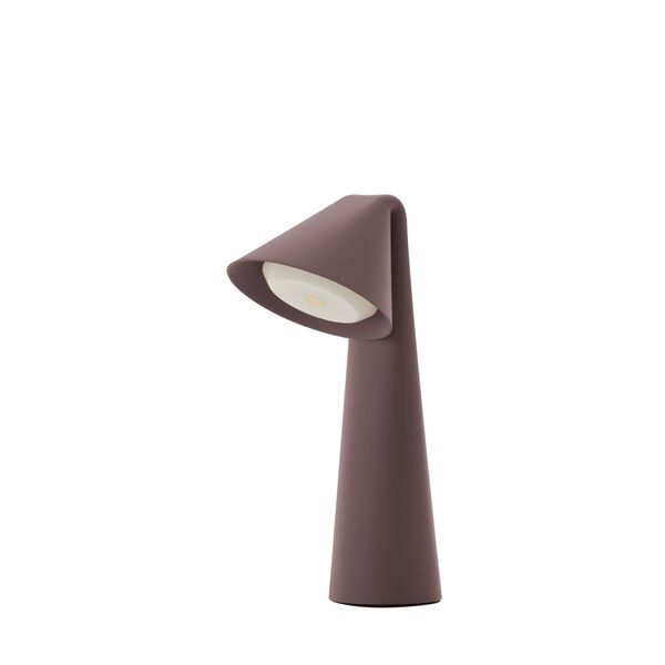 Lampada Portatile Ami in Argilla Al Cioccolato