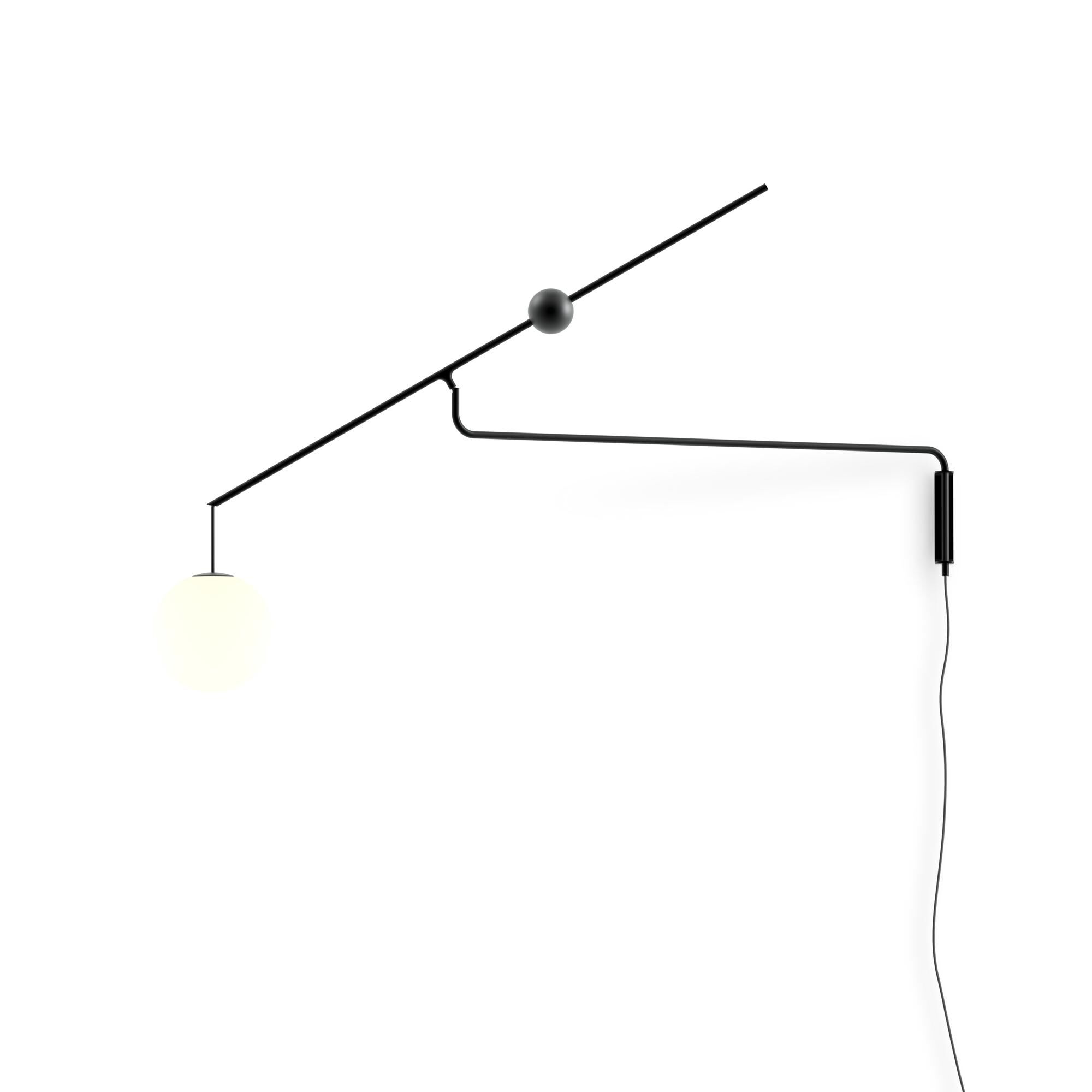 Malamata Vegglampe Ø22 Matt Svart