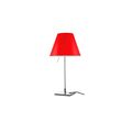 Costanzina Table Lamp Aluminum M. Red Shade