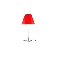 Costanzina Table Lamp Aluminum M. Red Shade