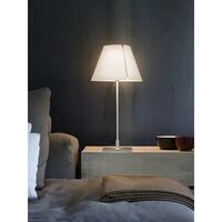 Costanzina Table Lamp Aluminum M. Red Shade