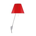 Costanzina Wall Lamp Aluminum M. Red Shade