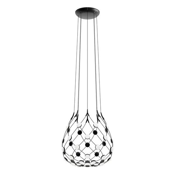 Suspension en Maille Ø55 Noir 1 Mètre