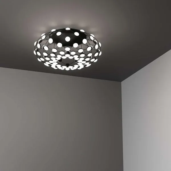 Mesh Loftlampe Ø72 Sort