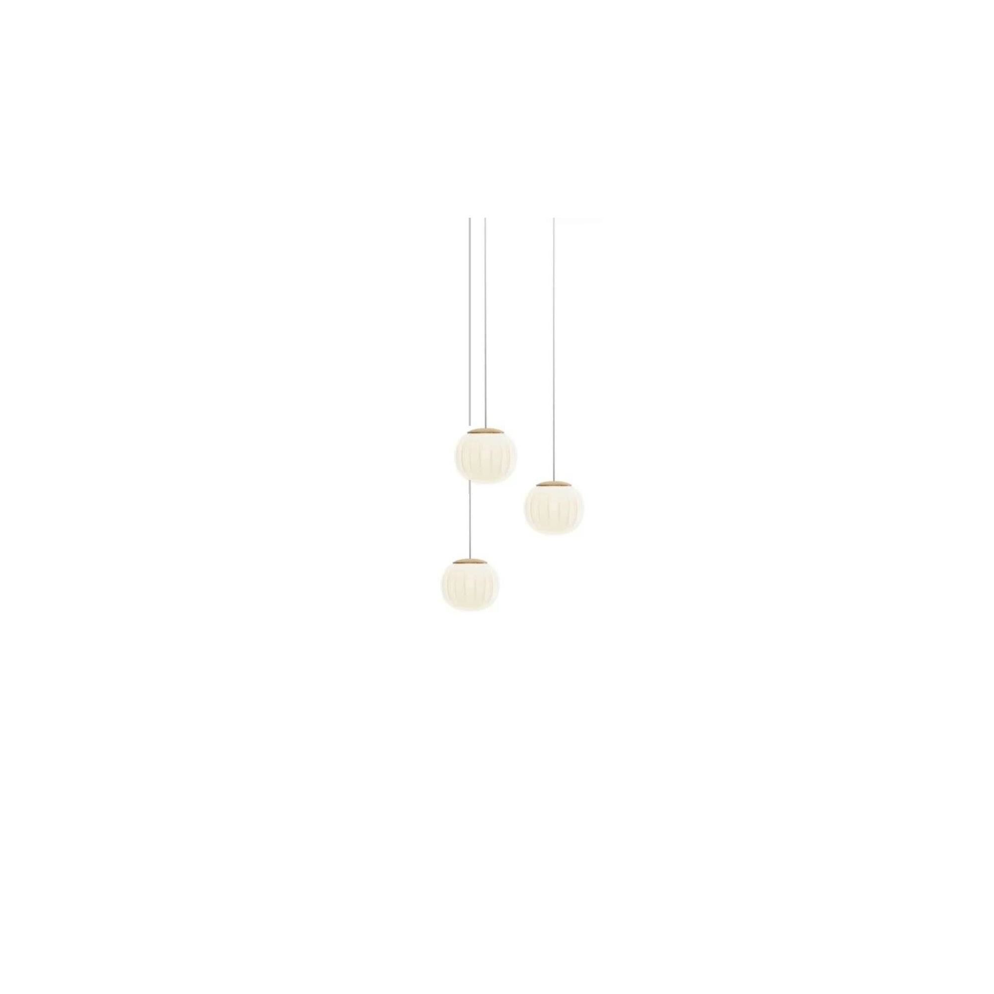Lita Multippel Taklampe Ø14 Opal & Ask