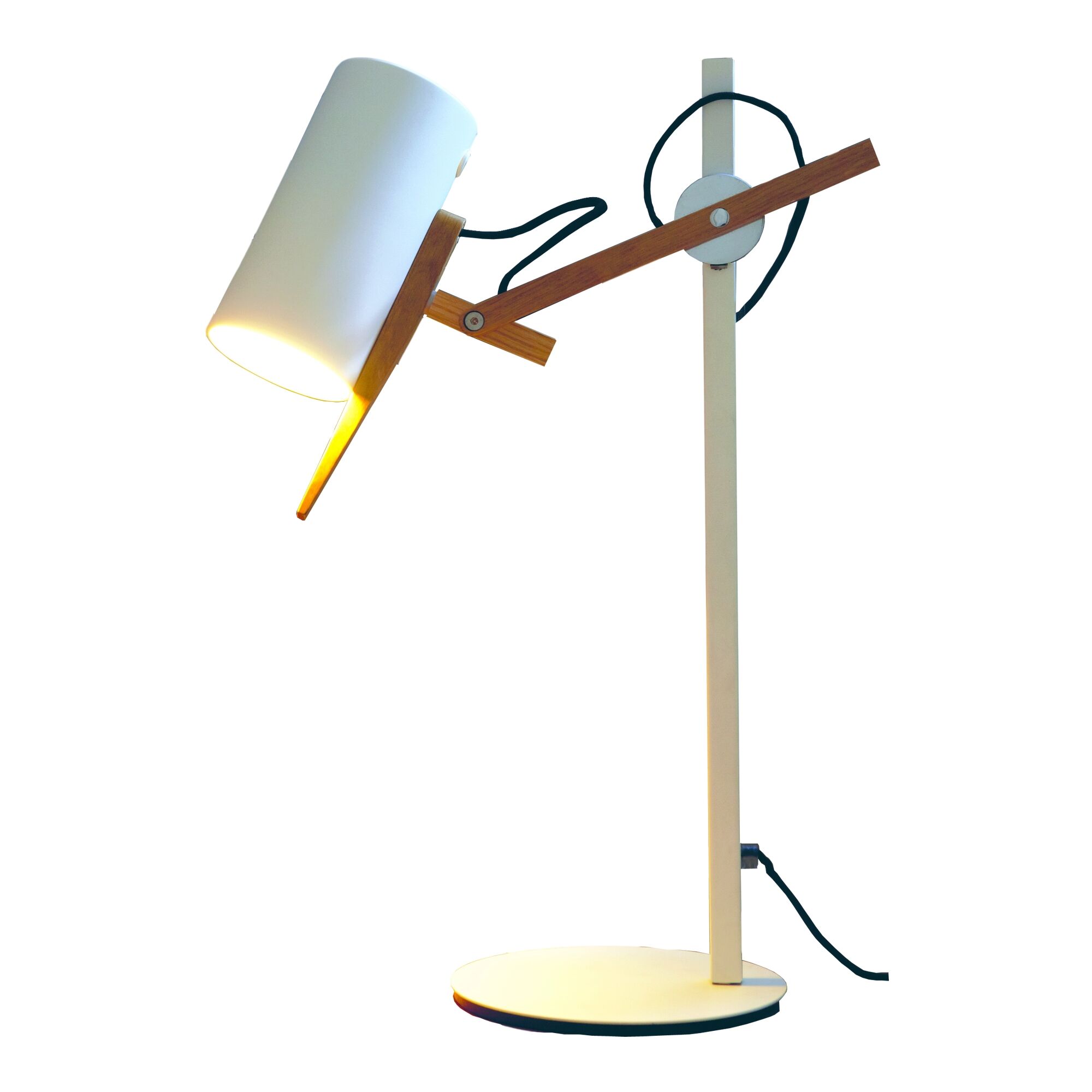Scantling Bordlampe Hvid