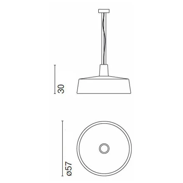 Soho 57 Pendel Beton LED