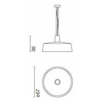 Soho 57 Pendel Beton LED