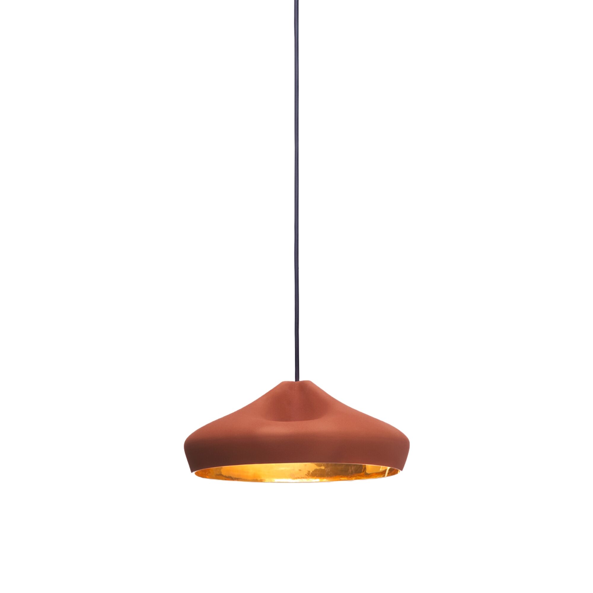 Suspension Pleat Box 36 Terre Cuite et Or