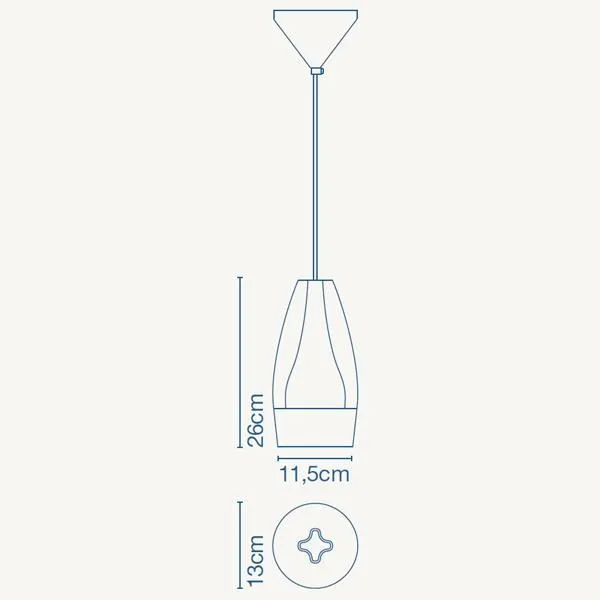 Pleat Box Hanglamp 13 Wit & Goud