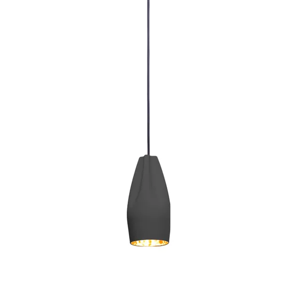 Pleat Box Pendel 13 Sort & Guld