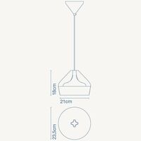 Pleat Box Taklampe 24