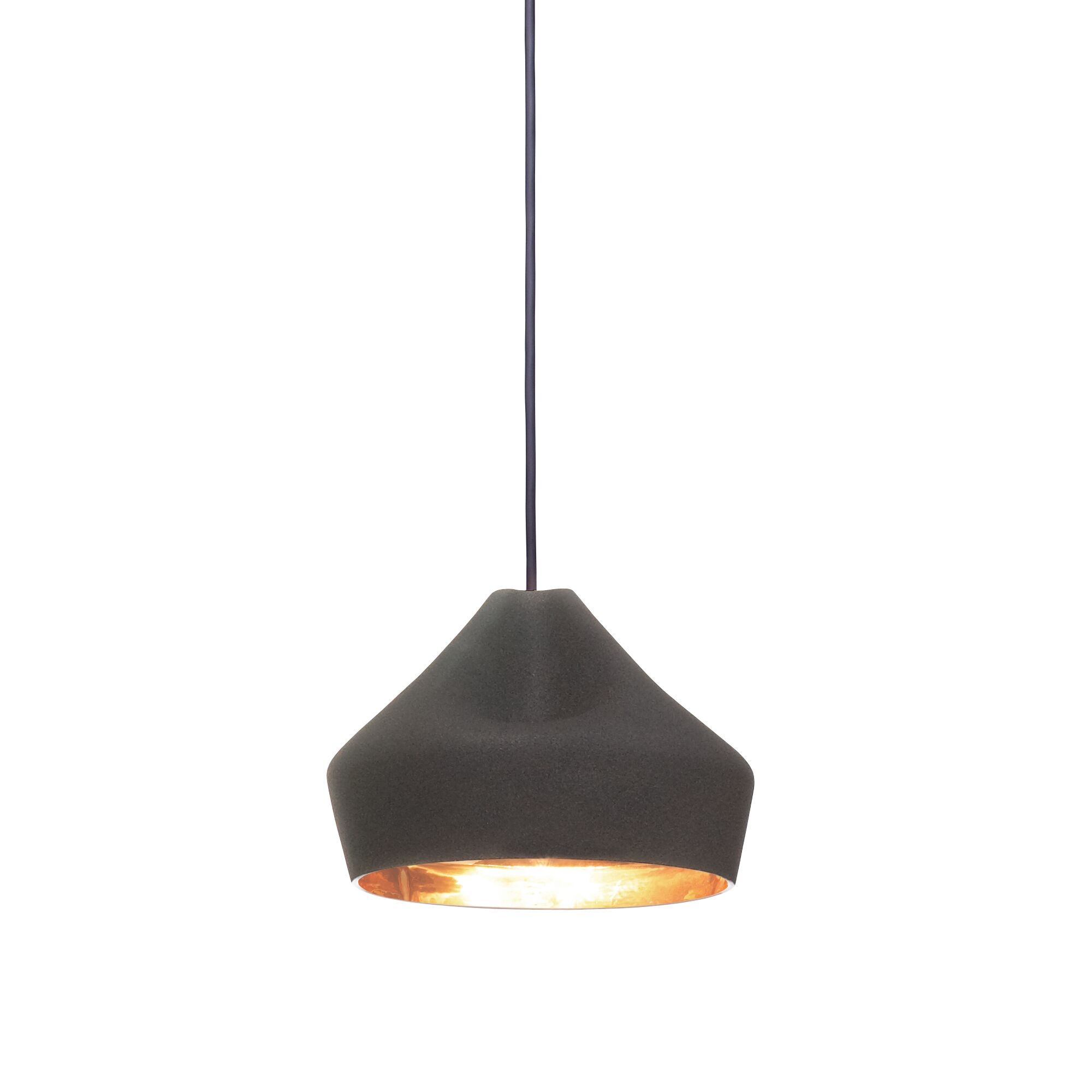 Pleat Box Takpendel 24 Svart & Guld